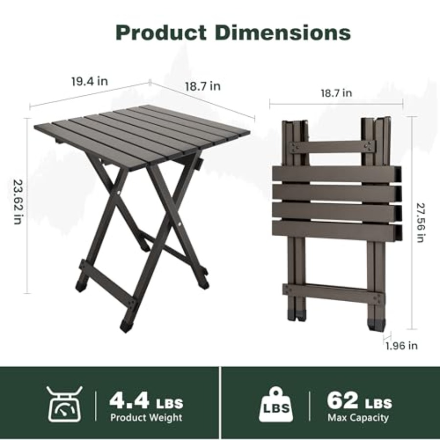 Folding Camping Table - Lightw - Camping Cooking Table With Windshield recension och pris