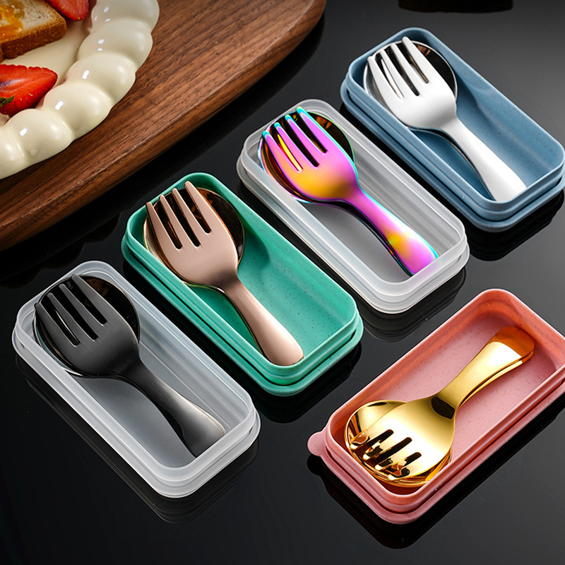 2Pcs Portable Spoon Fork Cutle - Japan Camping Cooking recension och pris