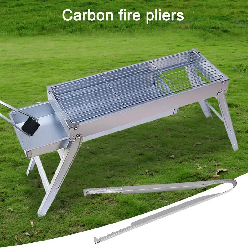 Grilling Tongs Charcoal Tong P - Camping Cooking Griddle recension och pris