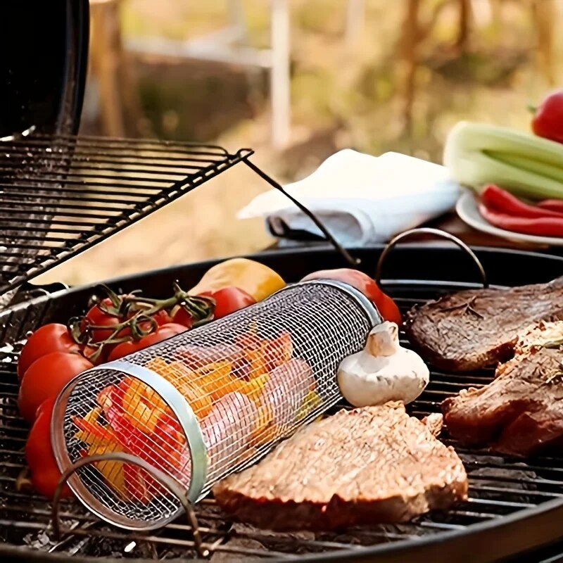 Stainless Steel Portable Barbe - Camping Cooking Grate recension och pris