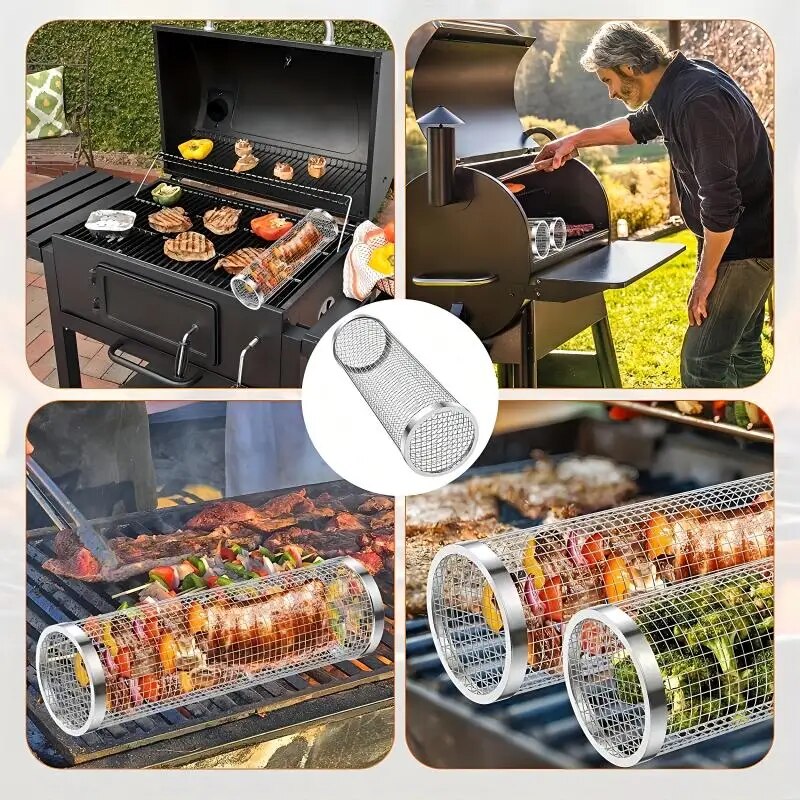 Stainless Steel Portable Barbe - Camping Cooking Grate recension och pris
