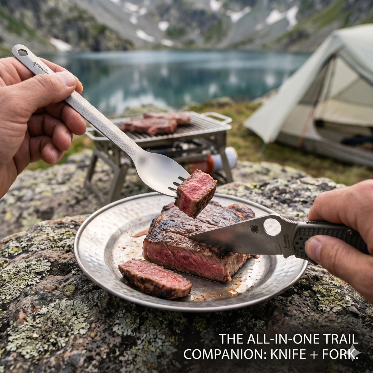 DAWN DEER 3-in-1 Titanium Spor - Camping Cooking And Dining Set recension och pris