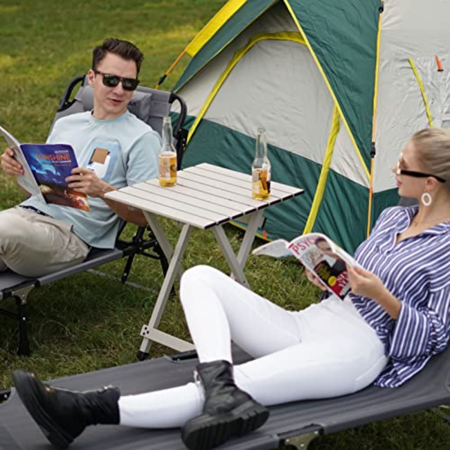 Folding Camping Table - Lightw - Camping Cooking Table With Windshield recension och pris