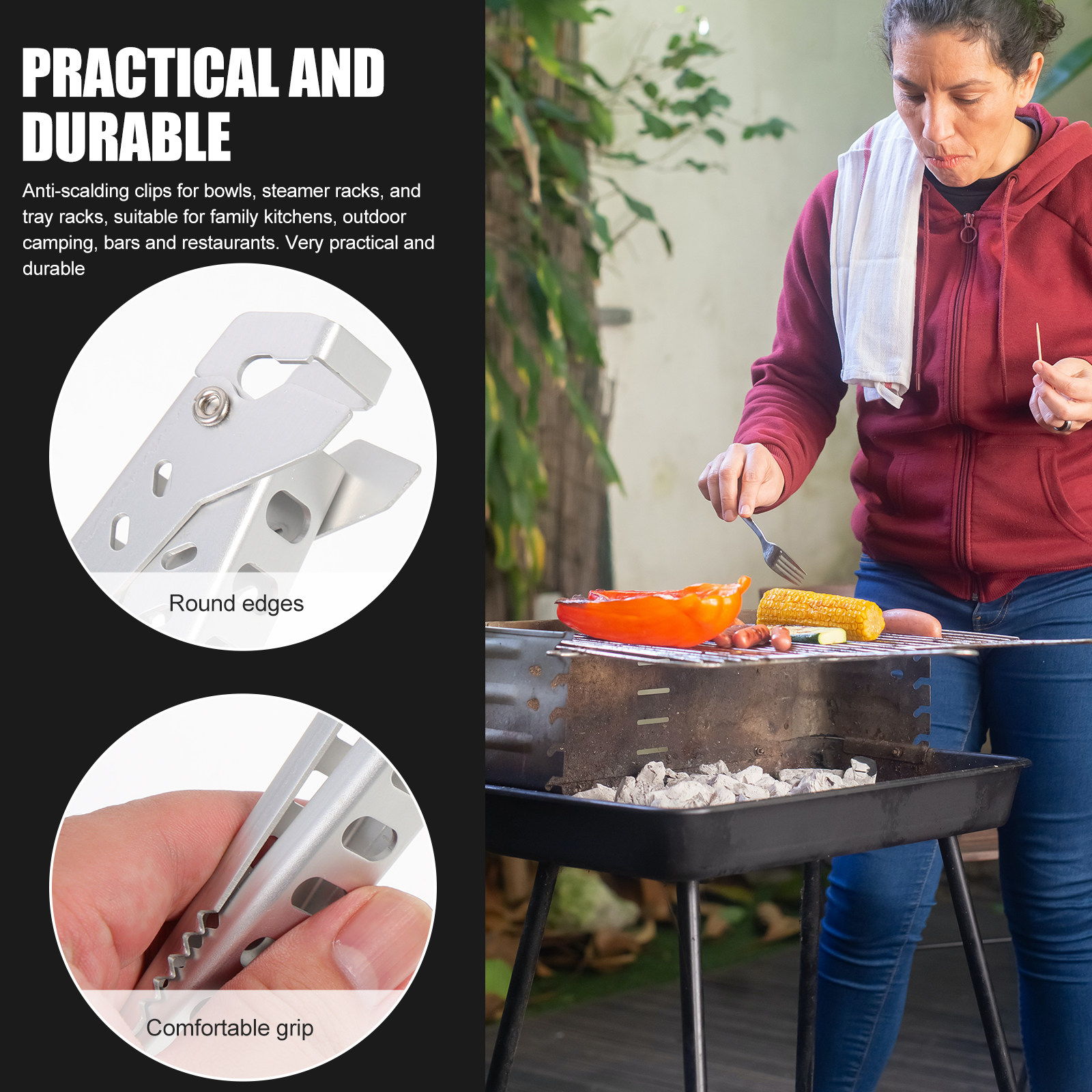 Hot Plate Clip Aluminum Alloy  - Camping Cooking Hot Plate recension och pris