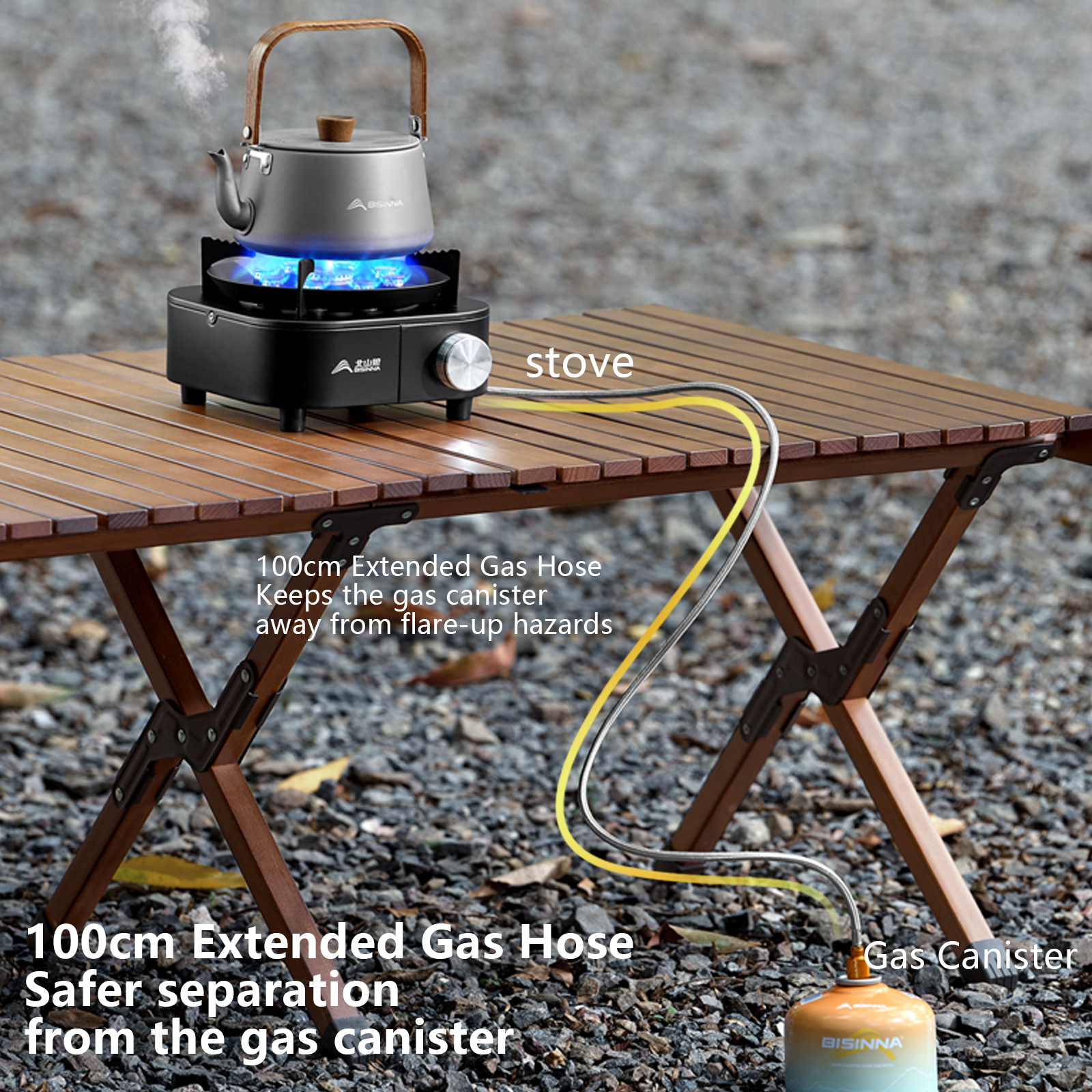 BISINNA Portable Camping Gas S - Camping Cooking Heater recension och pris