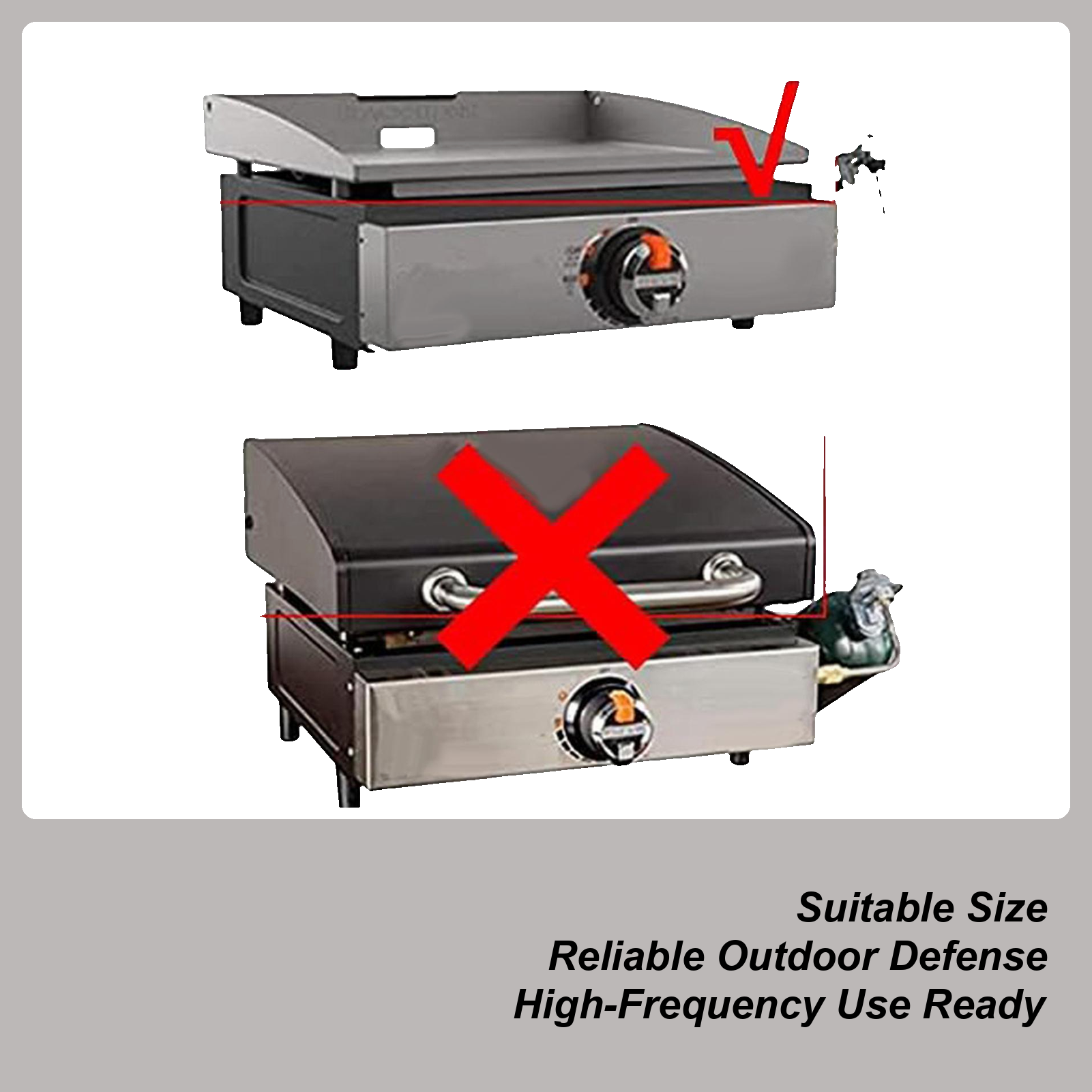 Grilling Cover Heavy Duty Wate - Camping Cooking Griddle recension och pris